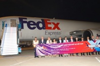 Hàng hoá Việt Nam tới châu Âu sớm hơn 1 ngày nhờ đường bay mới của FedEx Express