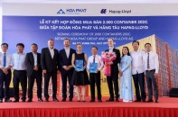 Hòa Phát cấp container “Made in Vietnam” cho hãng tàu Hapag-Lloyd