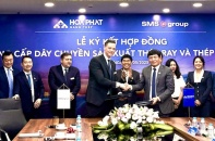 Hòa Phát và SMS group ký hợp đồng cung cấp công nghệ và dây chuyền sản xuất thép ray hiện đại nhất châu Âu