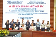 Ký kết hợp tác giữa Đại học Bách khoa Hà Nội với doanh nghiệp trong KKT Hải Phòng