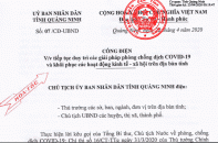 Quảng Ninh tiếp tục thực hiện một số biện pháp cách ly đến hết ngày 03/5