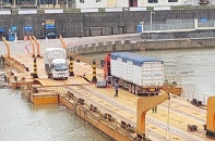 Móng Cái: Thông quan trở lại Lối mở cầu phao tạm Km3+4 Hải Yên