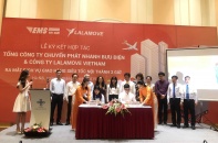 Chuyển phát nhanh truyền thống EMS bắt tay với "kỳ lân" Lalamove