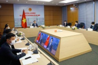 Chủ tịch Quốc hội Vương Đình Huệ hội đàm với Chủ tịch Nhân Đại Trung Quốc