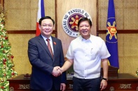 Chủ tịch Quốc hội Vương Đình Huệ hội kiến Tổng thống Philippines