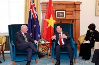 Chủ tịch Quốc hội Vương Đình Huệ tiếp lãnh đạo Đảng đối lập New Zealand