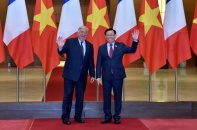 Chủ tịch Quốc hội Vương Đình Huệ đón, hội đàm với Chủ tịch Thượng viện Pháp
