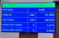 Quốc hội đã phê chuẩn miễn nhiệm Phó thủ tướng các ông Phạm Bình Minh, Vũ Đức Đam