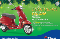 Ngân hàng Quốc Dân tặng xe Vespa, Iphone 6s cho khách gửi tiền