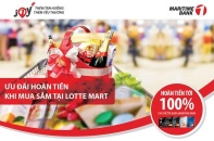 Hoàn tiền đến 100% cho chủ thẻ Maritime Bank khi mua sắm tại Lotte Mart