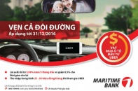 Vay mua ô tô đầu tư Uber với lãi suất chỉ từ 5.99% tại Maritime Bank 