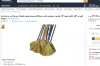 20 USD một chiếc chổi đót bán trên Amazon 