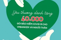 VPBank tặng 40.000 gói bảo hiểm Anti - Covid cho toàn bộ nhân viên và người thân