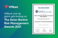 VPBank lần thứ 2 liên tiếp nhận giải thưởng quản trị rủi ro danh giá cấp châu lục