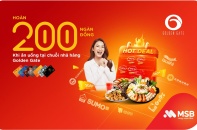 MSB ưu đãi lớn cho chủ thẻ tín dụng dịp cuối năm 