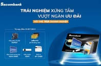 Nhiều ưu đãi và giải pháp mới dành cho thẻ doanh nghiệp tại Sacombank
