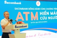 Sacombank đồng hành cùng Hội doanh nhân trẻ Việt Nam triển khai "ATM hiến máu cứu người"