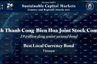  SBT nhận giải thưởng "Thương vụ trái phiếu phát hành bằng đồng nội tệ tốt nhất 2021"
