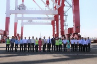 Lãnh đạo tỉnh Long An thăm, chúc Tết Cảng Quốc tế Long An khai xuân Quý Mão 