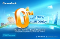 Sacombank miễn phí giao dịch trong hệ thống: Đẩy mạnh số hóa, lan tỏa lợi ích 