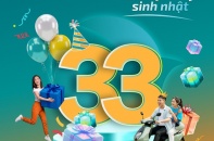 ABBank “mở hội” dịp sinh nhật 33 năm: Tặng 33 xe máy điện, quà tặng cho khách hàng