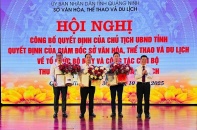 Quảng Ninh tiên phong sắp xếp các đơn vị sự nghiệp ngành văn hóa, thể thao và du lịch Quảng Ninh tiên phong sắp xếp các đơn vị sự nghiệp ngành văn hóa, thể thao và du lịch