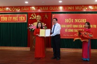 Bộ Chính trị chuẩn y bà Cao Thị Hòa An làm Bí thư Tỉnh ủy Phú Yên