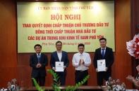 Phú Yên trao chứng nhận đầu tư cho 2 dự án hạ tầng khu công nghiệp
