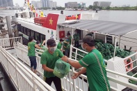 TP.HCM: Chuyến hàng hóa đầu tiên được vận chuyển bằng tàu cao tốc đã cập bến