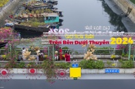 TP.HCM: Rực rỡ chợ hoa xuân “Trên bến, dưới thuyền 2024”