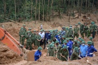 Đã tìm thấy thi thể 13 cán bộ, chiến sĩ tại Trạm kiểm lâm 67