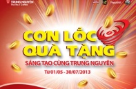 Trung Nguyên khuyến mãi trên diện rộng