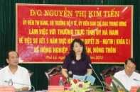 Bộ trưởng Bộ Y tế làm việc tại Hà Nam