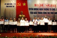 Nghệ An khen thưởng doanh nghiệp làm tốt nghĩa vụ thuế