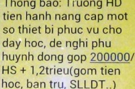 Lộ mặt kẻ mạo danh sổ liên lạc điện tử gửi tin moi tiền