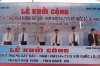 Nghệ An khởi công cầu vượt nút giao đường sắt và QL1A