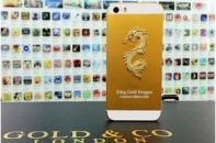 iPhone 5S khảm rồng nguyên khối 18 karat ra mắt