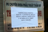 Nhiều thẩm mỹ viện "bỗng dưng biến mất"