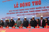 Nghệ An xây cầu vượt QL 46 với đường sắt Bắc- Nam