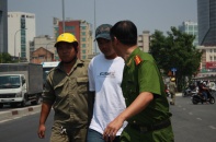 Dựng hiện trường người mẫu Mâu Thanh Thủy bị cướp
