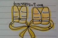 Thi thể 2 học sinh trong phà Sewol buộc phao cứu sinh vào nhau