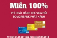 Agribank miễn phí phát hành thẻ Visa quốc tế