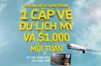 Vui sắm hè và cơ hội trúng 1 cặp vé du lịch Mỹ