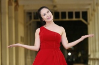 Diễn viên Thanh Thuý tạo dáng khiêu vũ chuyên nghiệp