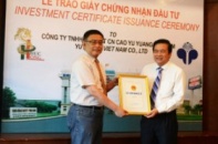 Yu Yuang Việt Nam đầu tư 58 triệu USD vào Long An