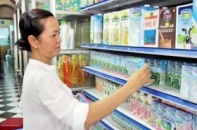 Giá bán lẻ sản phẩm sữa Vinamilk tăng nhẹ