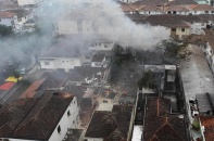 Hiện trường vụ tai nạn máy bay chở ứng viên tổng thống Brazil