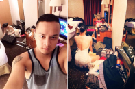 Hương Tràm lộ ảnh mặc "thiếu vải" trong phòng Cao Thái Sơn