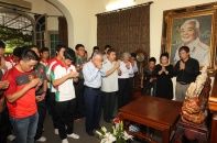 U19 Việt Nam viếng Đại tướng Võ Nguyên Giáp