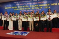 Quảng Ngãi vinh danh doanh nhân, doanh nghiệp tiêu biểu 2014